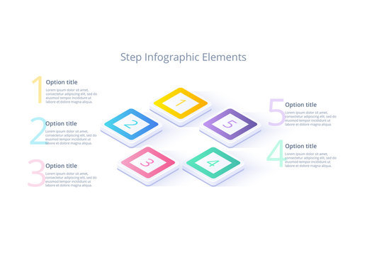 Five Step Infographic Layout