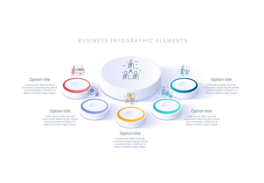 Five Step Infographic Layout