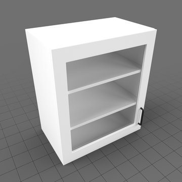 Kitchen wall cabinet single glass door 2