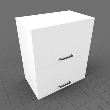 Kitchen wall cabinet double drawer