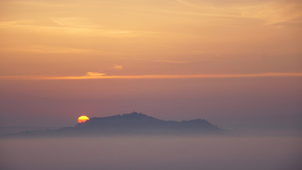 Amöneburg bei Sonnenaufgang