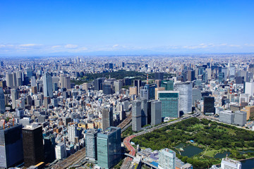 Obraz premium 汐留上空／都市風景,空撮
