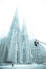 New York in a Snowstorm