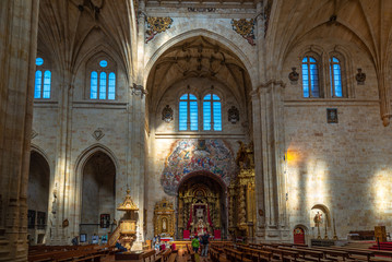 Fototapeta na wymiar Panorama de la vieja y monumental de Salamanca España .
