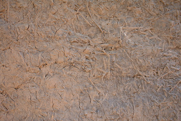 Closeup of Earthen wall texture