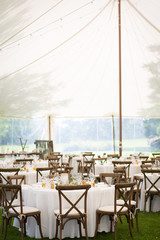 Outdoor Dining Under Tent