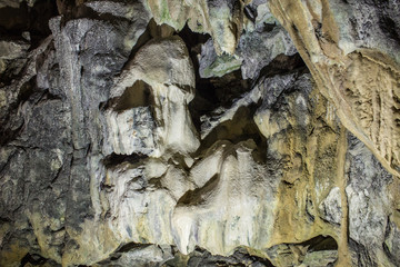 Carter Caves State Park In Kentucky. Interior of stalactites and stalagmites in Carter Caves State Park under the Appalachian Mountains of eastern Kentucky. 