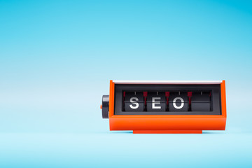 Seo text in retro style