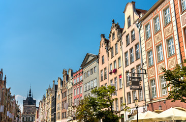 Obraz premium Buildings in the historic centre of Gdansk, Poland