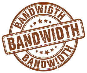 bandwidth brown grunge stamp