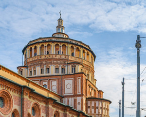 Fototapeta premium Santa Maria delle Grazie Church, Milan, Italy