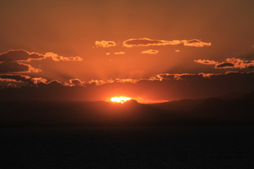 atardecer