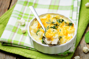 Chicken Spinach Cauliflower casserole