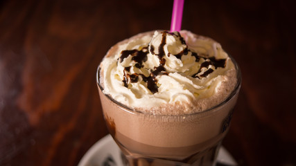 Chocolate milk shake