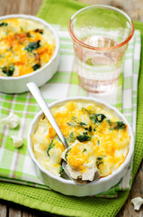 Chicken Spinach Cauliflower casserole