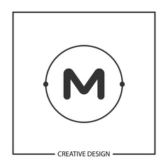 Initial Letter M logo template vector design