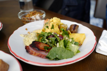 Delicious brunch buffet