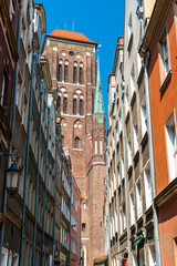 Obraz premium St. Mary's Church in Gdansk, Poland