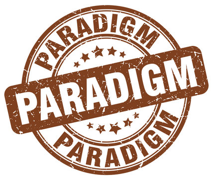 paradigm brown grunge stamp