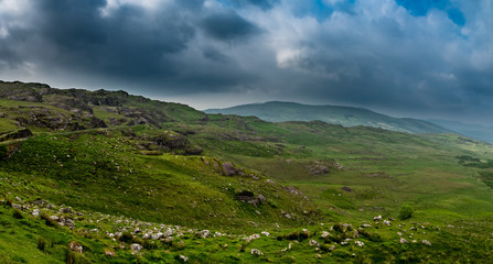 Beautiful Irish coastline - Co. Cork, Ireland. Panorama view