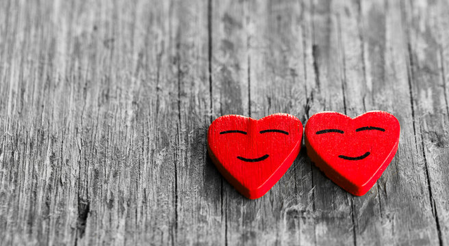 Two happy hearts