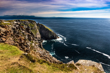 Slieve League cliffs (Sliabh Liag Cliffs) are among the highest sea cliffs in Europe. situated on the south west coast of County Donegal, Ireland