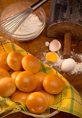 Bread Rolls in a Basket