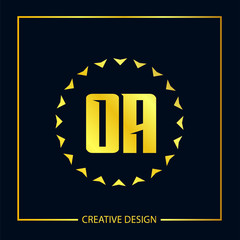 Initial Letter OA Logo template design