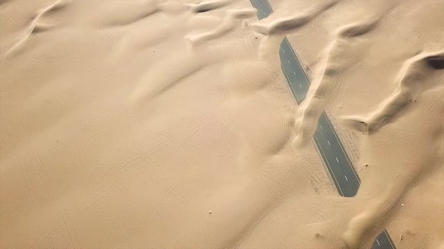 Half desert road