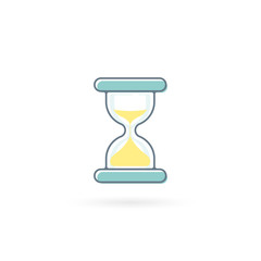 Sandclock icon. Sandglass Vector isolated color flat illustration