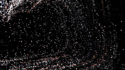 Cloud technology, cloud computing symbol of global IT development, random numbers and others elements which creating abstract 3D information technology animation 