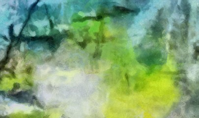 Impression color mix abstract texture art. Artistic bright background. Oil painting artwork. Modern style graphic wallpaper. Large strokes of paint. Colorful pattern for design work or wallpaper.