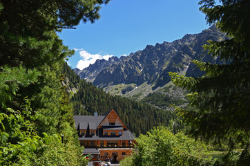 Mountain wooden hut in High Tatras, Slovakia