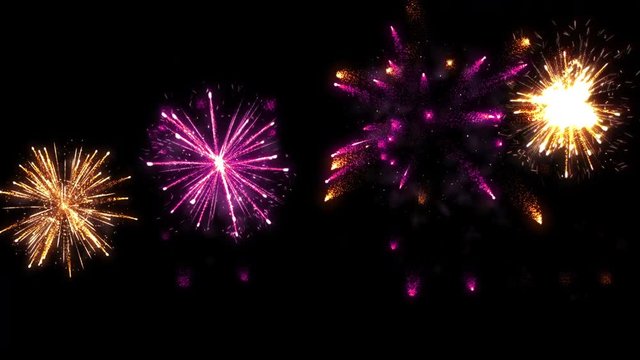 Fireworks - looping display -v5