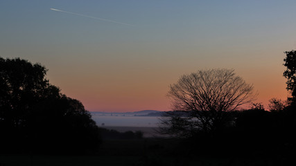 brume sur la campagne