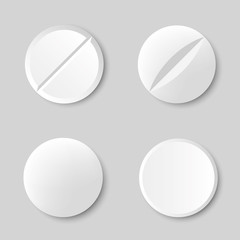 Different Pill collection vector