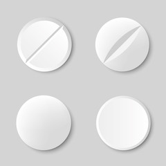 Different Pill collection vector