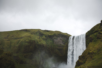 waterfall in the mountains