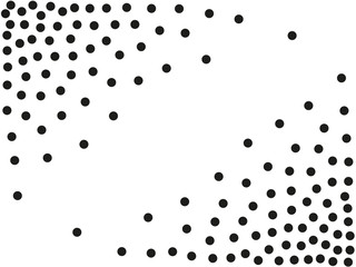 Abstract geometric background. Halftone vector background. Monochrome halftone pattern. Pop Art random dots black white texture. Design for presentation banner, flyer, report, business cards, stickers