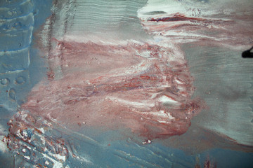 Varicoloured mineral deposit of paint of powder-like enamel