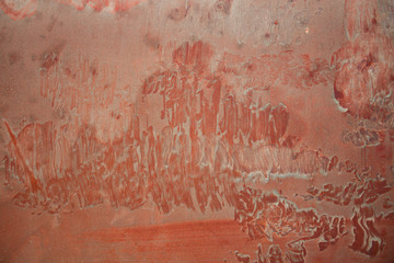 Varicoloured mineral deposit of paint of powder-like enamel