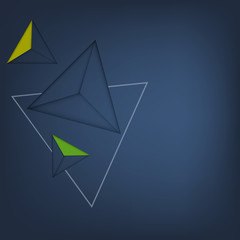 Abstract background with triangle shapes design
