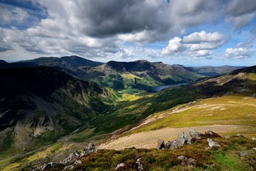 Buttermere from Dale Head - obrazy, fototapety, plakaty