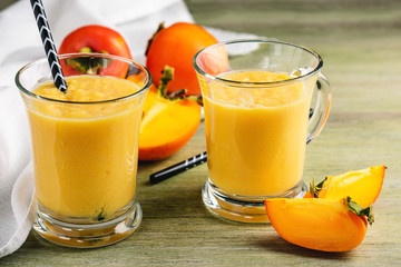 Persimmon smoothie.
