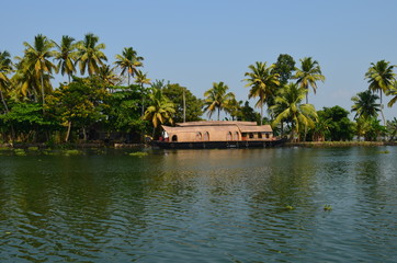 Fototapeta na wymiar Kerala houseboats