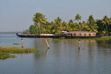 Houseboats on the lagoon