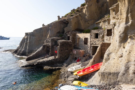 Pollara bay, Eoilian island, Sicily, Italy