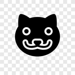 Mink vector icon isolated on transparent background, Mink transparency logo design