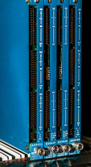 Obraz premium A 19 inch crate equipped with LeCroy Transient Recorder Module boards.