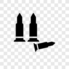Bullets vector icon isolated on transparent background, Bullets transparency logo design